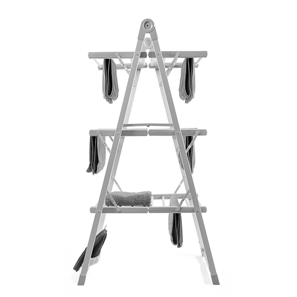 Elektriskt torkställ i vertikal modell 300W, 30 stänger, grå