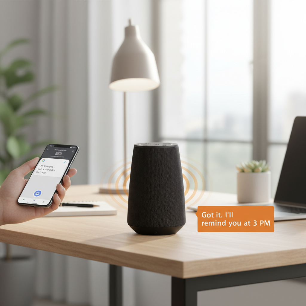 Röstassistent-högtalare