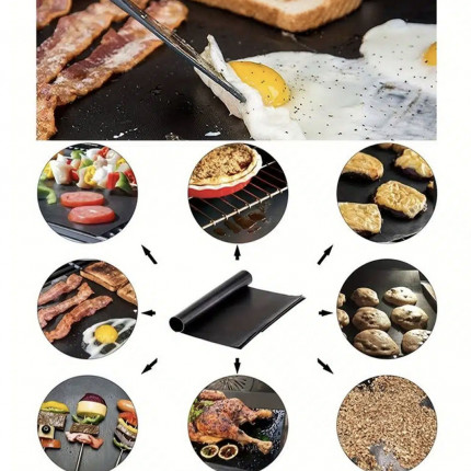 Non-stick grill- och stekunderlägg (2 st)