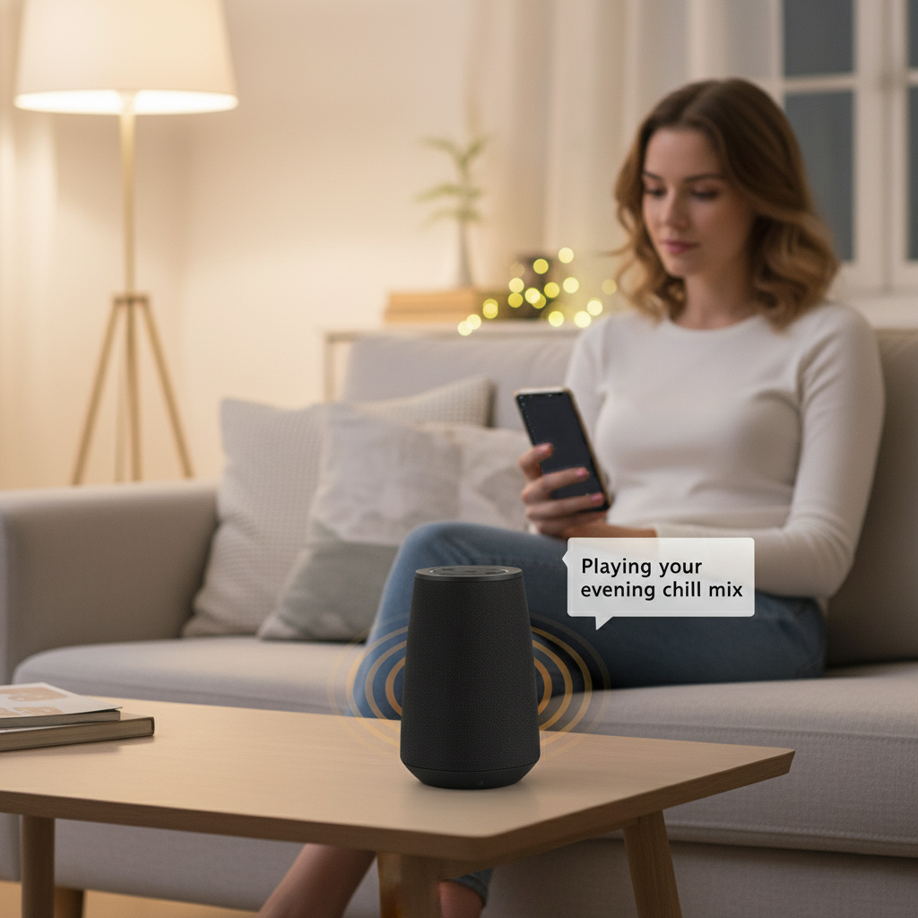 Röstassistent-högtalare