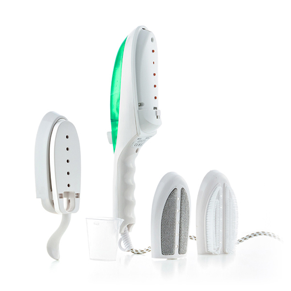 Ångstrykare i vertikal modell, 1000W (vit/grön)