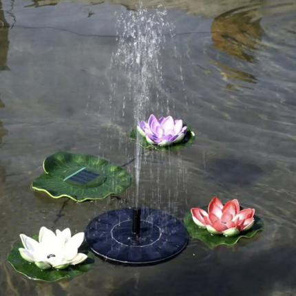 Solcellsdriven fontän