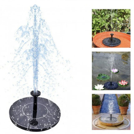 Solcellsdriven fontän