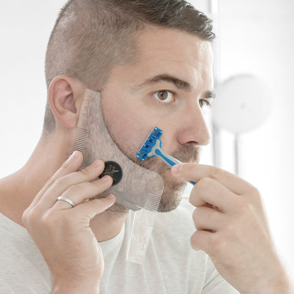 Rakningsmall för skäggkonturer