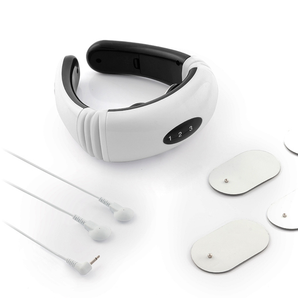 Avslappnande elektromagnetisk massör för nacke och rygg