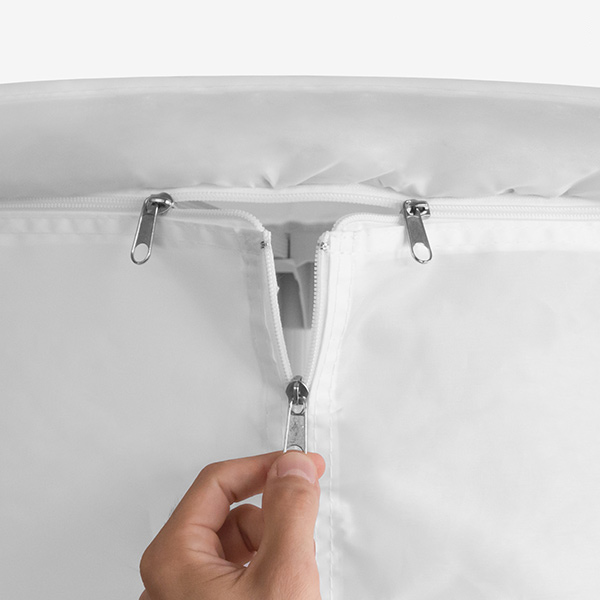 Portabel klädtork 1000W vit