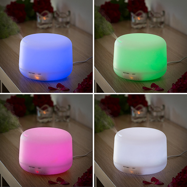 Aromaterapibehumidifier med flera färger