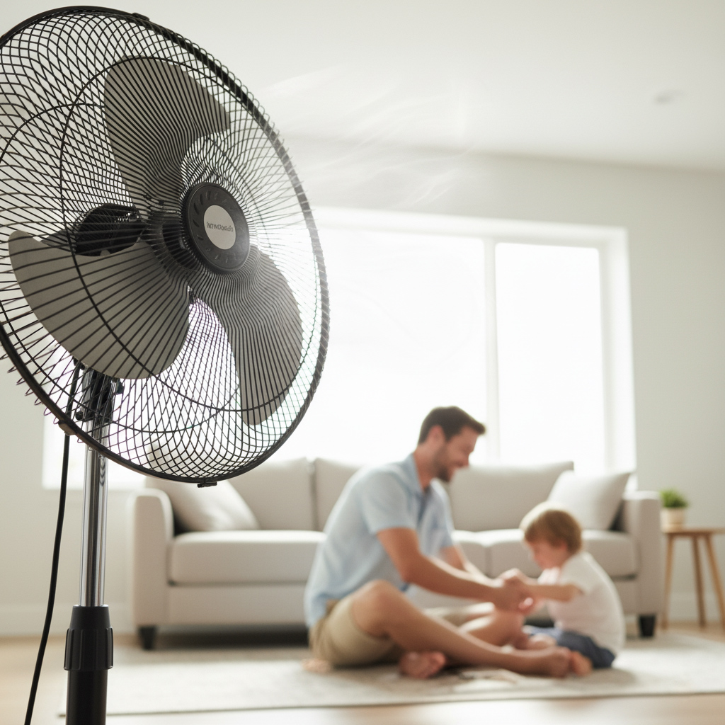 Högpresterande pelarfläkt