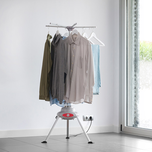 Portabel klädtork 1000W vit