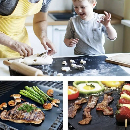 Non-stick grill- och stekunderlägg (2 st)