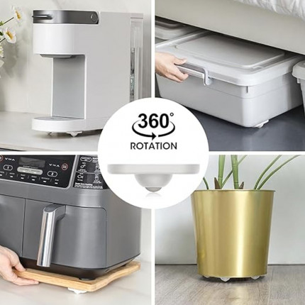 Självhäftande mini­hjul – 4 st