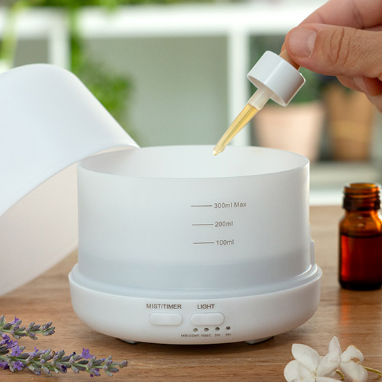 Aromaterapibehumidifier med flera färger