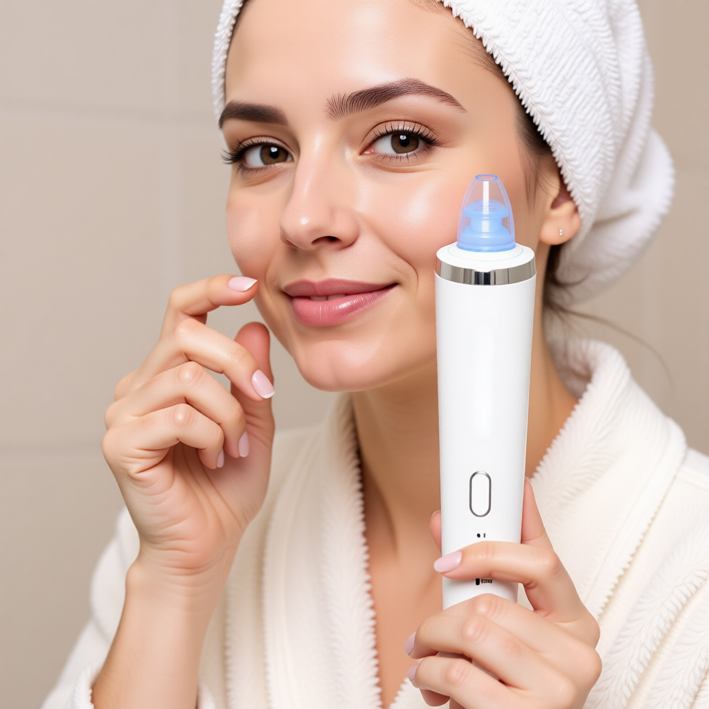 Elektrisk hudrengörare mot pormaskar