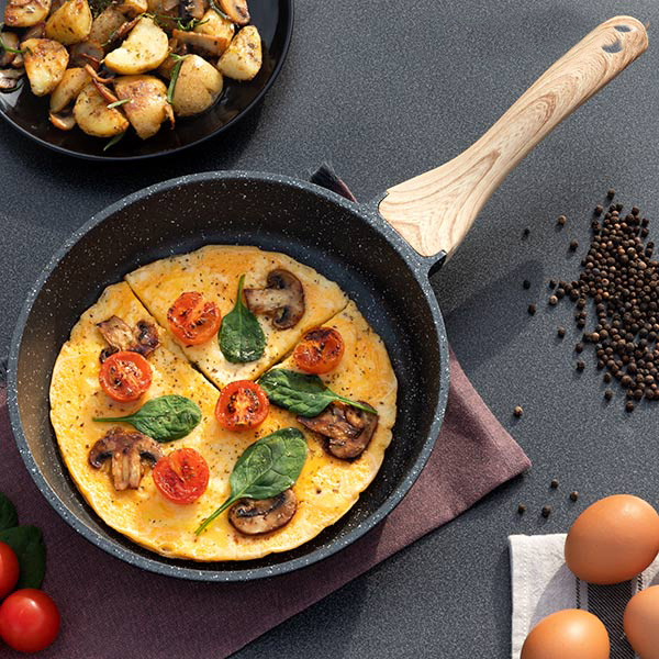 Premiumstekpanna med graniteffekt (24 cm)