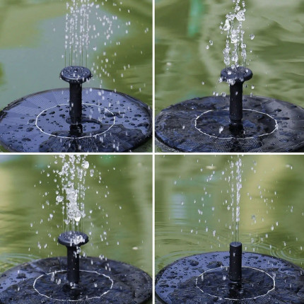 Solcellsdriven fontän