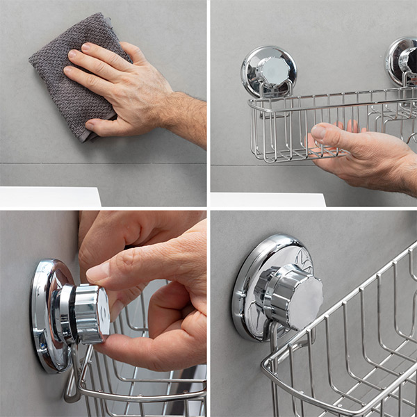 Duschhylla med sugpropp