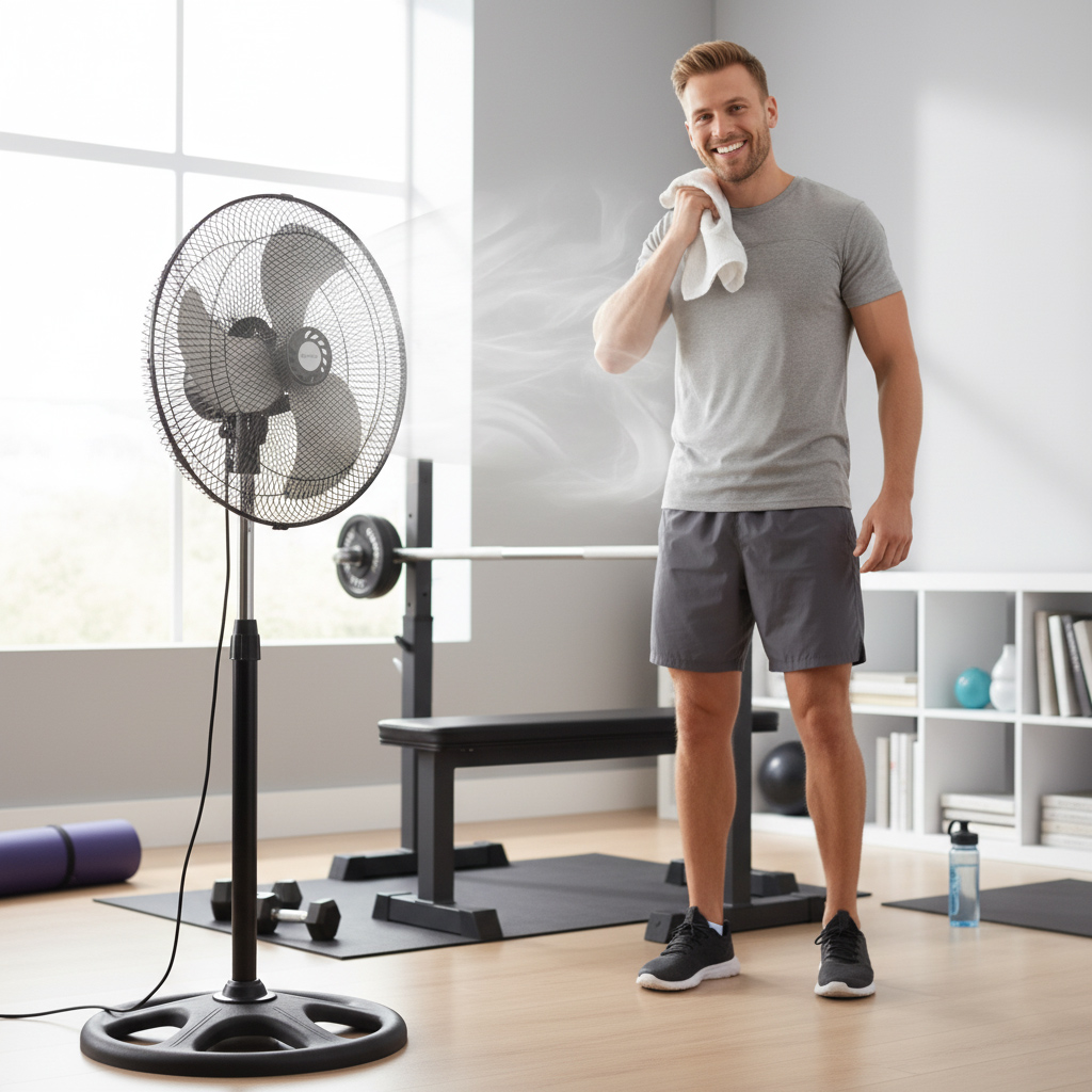 Högpresterande pelarfläkt