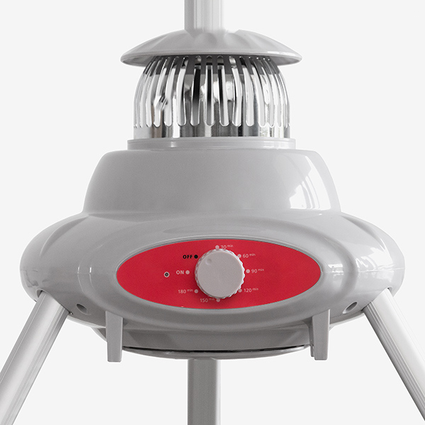 Portabel klädtork 1000W vit