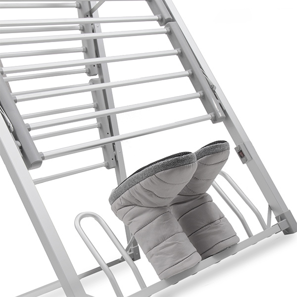 Elektriskt torkställ i vertikal modell 300W, 30 stänger, grå