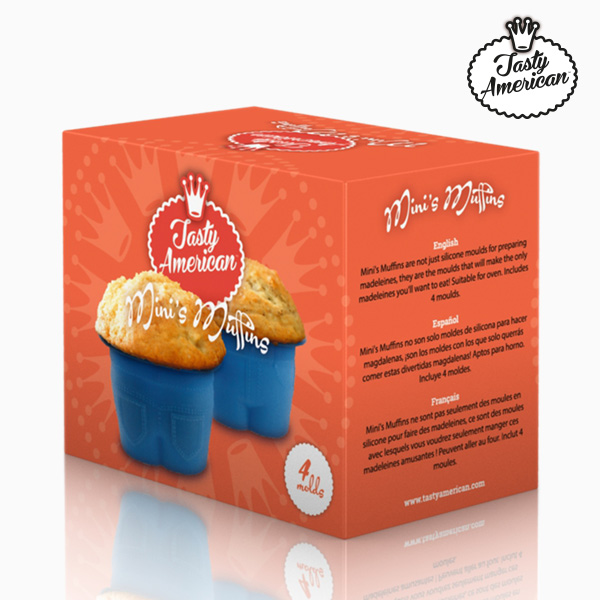 Tasty American Silikonformar för Madeleines (4-pack)