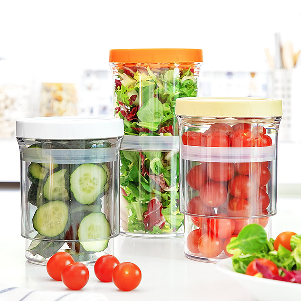 Storleksjusterbara behållare (3-set)